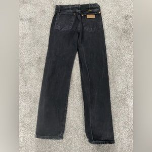 Black wrangler jeans 28x32